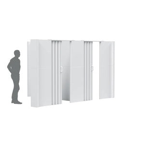 EverPanel 10'6" x 8'6" x 7' T-Shaped Wall Kit + doors
