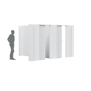EverPanel 10'6" x 10'6" x 7' T-Shaped Wall Kit + doors