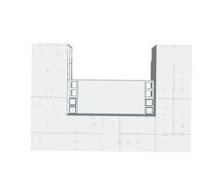 Bar - U-Shaped W/ 2 layer cantilever & shelves - 4 Ft