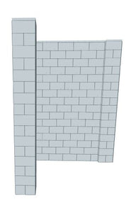 L Shaped Wall - 6 x 6 x 8 Ft