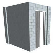 Load image into Gallery viewer, L Shaped Wall - W/ Door - 8 x 6 x 8 Ft
