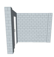Load image into Gallery viewer, L Shaped Wall - W/ Door - 8 x 10 x 8 Ft
