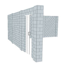 Load image into Gallery viewer, L Shaped Wall - W/ Door - 20 x 20 x 8 Ft