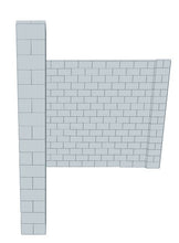 Load image into Gallery viewer, T Shaped Wall - W/ Door - 8 x 18 x 8 Ft